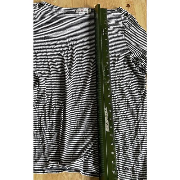 Vineyard Vines Top Nautical Striped Soft Pima Cotton Modal Blend Long Sleeve XL - Picture 5 of 8
